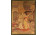 Régi orientalista táncos jelenet tűgobelin aranyozott keretben 93.5 x 67.5 cm