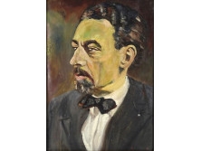 XX. századi festő : Szakállas férfi portré