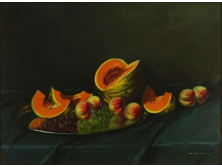 Murin Vilmos : Asztali gyümölcs csendélet
