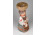 Népviseletes kerámia menyecske figura gyertyatartó 22 cm