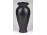 Nagyméretű fekete cserép váza 26.5 cm