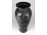 Nagyméretű fekete cserép váza 26.5 cm