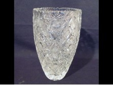 Nagyméretű csiszolt üveg váza