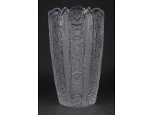 Nagyméretű hibátlan kristály váza 20.5 cm 2.2kg