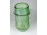 Régi nagyméretű zöld fújt üveg korsó 20 cm