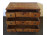 Antik háromfiókos intarziás copf komód 1770-1800 körüli gyűjteményes darab