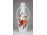 Őszi virágos nagyméretű Hollóházi porcelán váza 36.5 cm