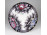 Antik August Nowotny Altrohlau karlsbadi porcelán falitányér 19 cm