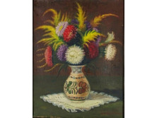 Erdélyi E. : Asztali virágcsendélet bokályban 1956
