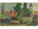 Valent Miklós : Ház templommal 1964