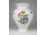 Virágmintás Óherendi öblös porcelán váza 20.5 cm