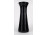 Nagyméretű fekete fújt üveg váza 26 cm