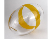 Björn Gustaf Rönnquist : Hatalmas méretű svéd design KRISMA üveg tojás 22 cm