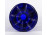 Aranyozott nagyméretű cseh kék Biedermeier pohár 17.3 cm
