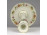 Pillangós vajszínű Zsolnay porcelán gyertyatartó 14 cm