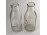 Régi TEJÉRT feliratos tejes üveg palack pár 21 cm 1958