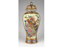 Hibátlan gazdagon díszített kínai porcelán váza urna váza 30 cm