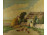Pusztai Bálint : Baromfiudvar 1945  94.5 x 110.5 cm