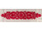 Régi hímzett piros kalotaszegi vászon terítő 75 x 37 cm