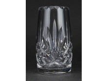 Hibátlan csiszolt üveg kristály váza 13 cm