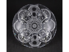 Gyönyörű csiszolt kristály tányér 15.5 cm