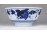 Jelzett kék-fehér kínai porcelán kézzel festett szőlő díszítéssel 7 x 15 cm