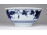 Jelzett kék-fehér kínai porcelán kézzel festett szőlő díszítéssel 7 x 15 cm