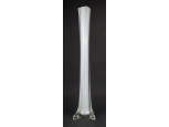Nagyméretű mid century fehér üveg váza szálváza 40 cm