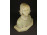 Antik XIX. századi szecessziós fiatal nő mellszobor márvány büszt 25.5 cm