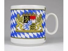 Régi bajor címeres Bavaria porcelán bögre