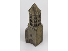 Szeged Dömömtör-torony műgyanta kisplasztika 14 cm