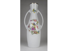 Nagyméretű Hollóházi paradicsommadaras porcelán váza 36 cm