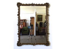 Antik aranyozott barokk tükör 114.5 x 85 cm 