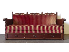 Koloniál ágyneműtartós kanapé 205 cm