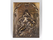 Bronz Pieta relief 16 x 12 cm