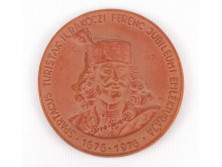 Jelzett, II. Rákóczi Ferenc emléktúra, cserép plakett 12 cm