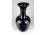 Nagyméretű fekete üveg váza 31 cm