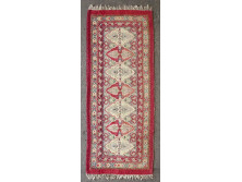 Régi art deco hosszú szőnyeg perzsaszőnyeg ~ 1930 középen medalion sor 203 x 83 cm