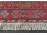 Antik art deco keleti mintázatú madaras kézi csomózású piros perzsaszőnyeg 115 x 202 cm