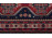 Régi art deco kék piros kézi csomózású összekötő szőnyeg 72 x 170 cm