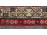 Régi art deco piros mintás rojtos kézi csomózású összekötő szőnyeg 90 x 178 cm