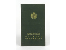 Magyar Királyi pecsétes útlevél 1938 üzleti útlevél