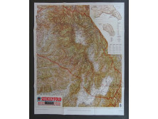 Székelyföld térkép M.Kir. Honvéd térképészet 67 x 83 cm