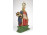 XIX. századi Mária halott Jézussal faragott festett szobor 35 cm