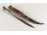 Díszes rézveretes kőberakásos indiai kard díszkard tokjában 58 cm