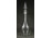 Régi csiszolt borosüveg kínáló gyönyörű dugóval 36.5 cm