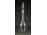 Régi csiszolt borosüveg kínáló gyönyörű dugóval 36.5 cm