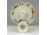 Pillangós vajszínű Zsolnay porcelán gyertyatartó 14 cm
