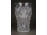 Öblös csiszolt üveg váza 17 cm