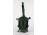 Antik különleges aventurin színezett fújt muránói üveg kosár 22 cm